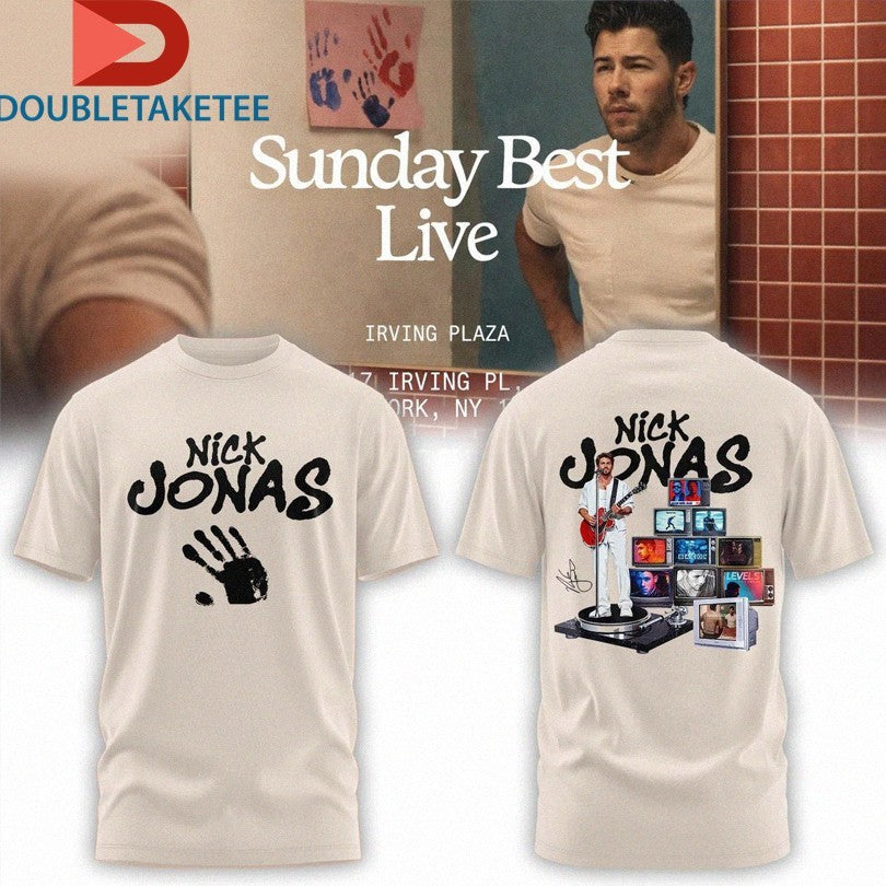 Official Nick Jonas Sunday Best Live 2026 Handprint Shirts