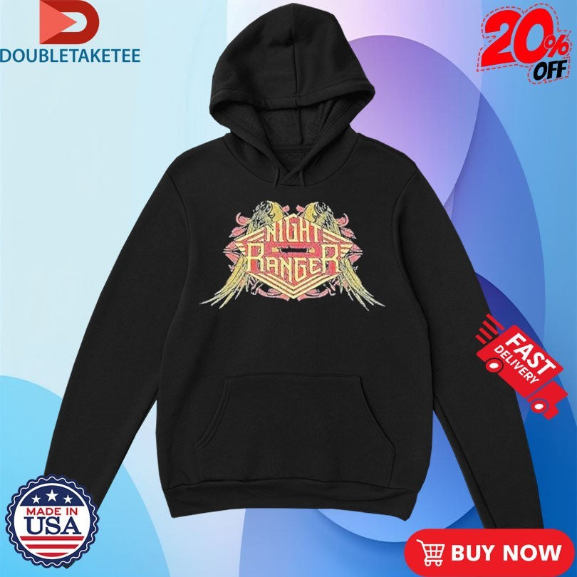 Official Night Ranger Wings Logo Shirts