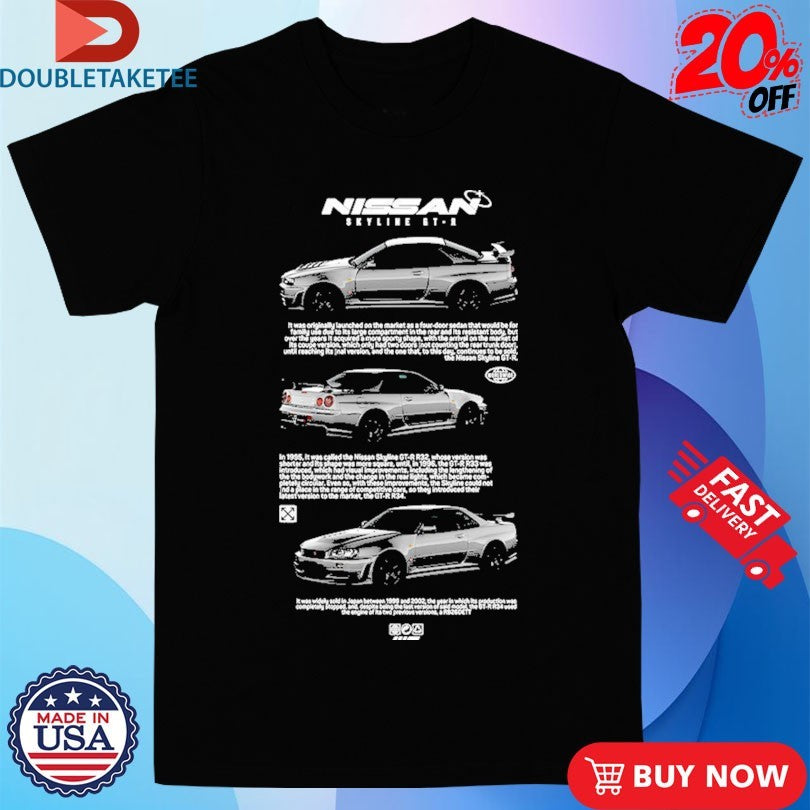 Official Nissan Skyline GT-R R32 Shirts