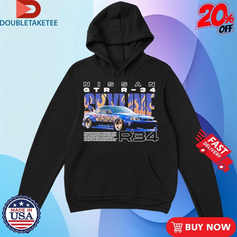 Official Nissan Skyline R34 Car Shirts