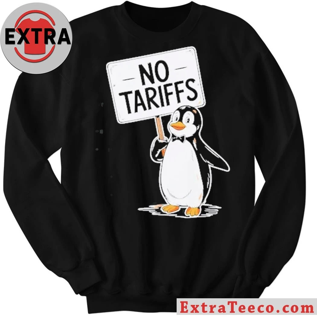 Official No Tariffs Taxes Penguin Shirt