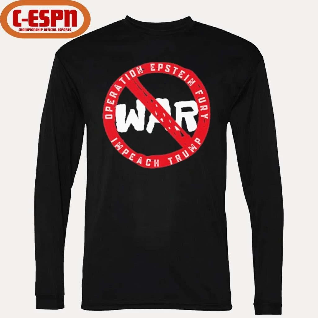 Official No War Operation Epstein Furry Impeach Trump T-Shirt
