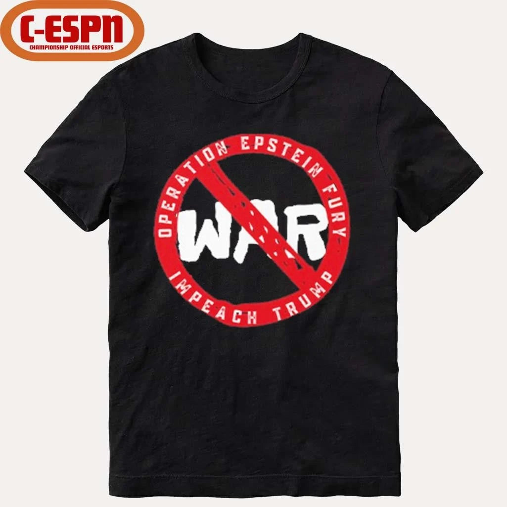 Official No War Operation Epstein Furry Impeach Trump T-Shirt