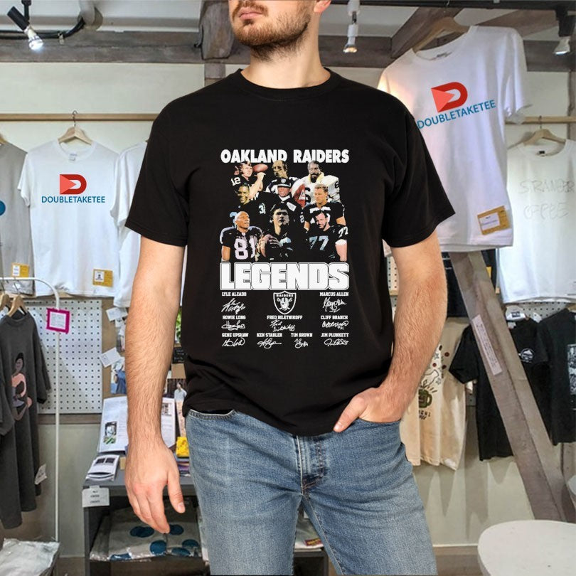 Official Oakland Raiders Legends Signatures Shirts