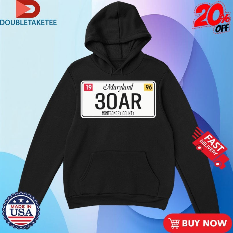 Official Oar Maryland Montgomery County 3OAR 1996 Shirts
