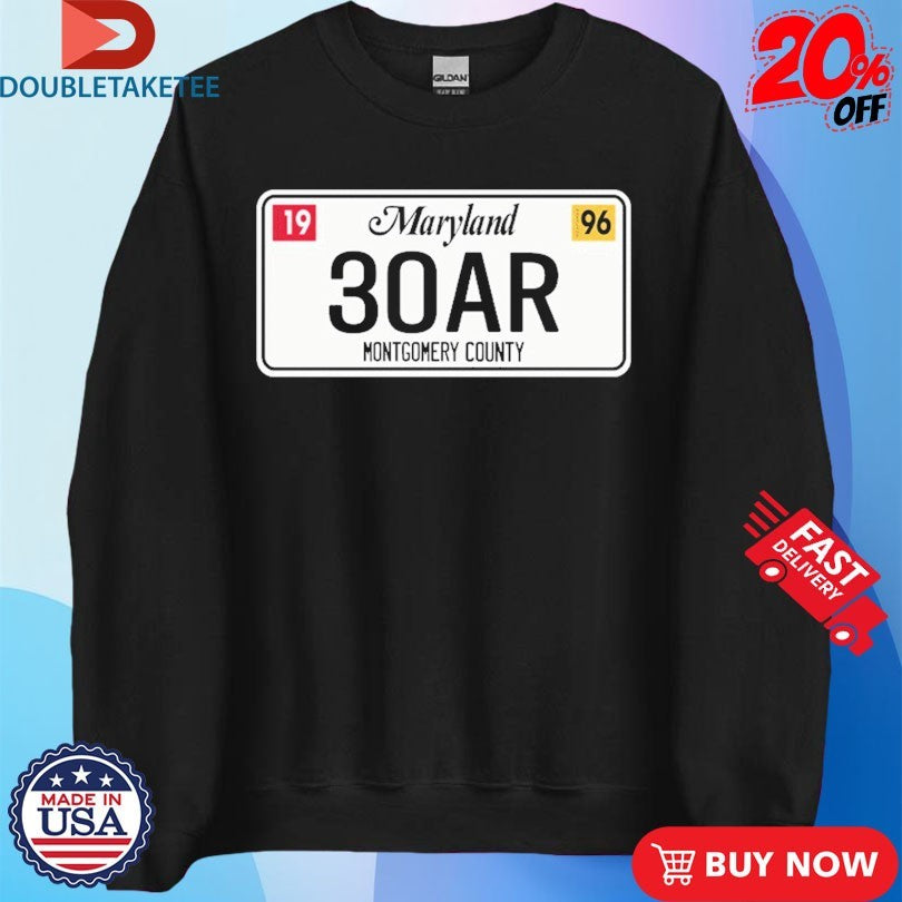 Official Oar Maryland Montgomery County 3OAR 1996 Shirts