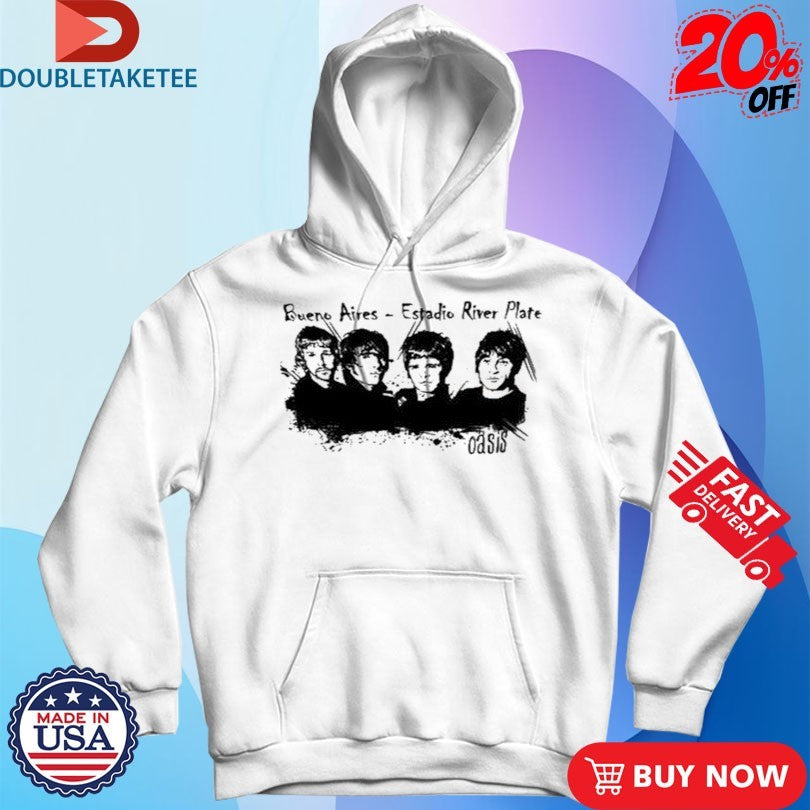 Official Oasis Buenos Aires Estadio River Plate 2025 Concert T-Shirts
