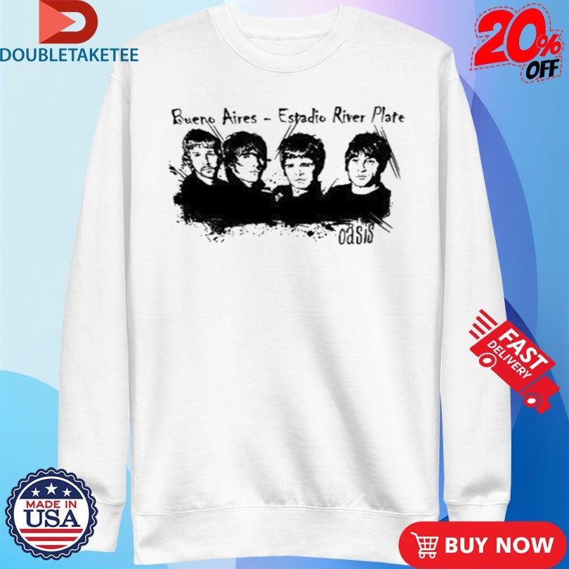 Official Oasis Buenos Aires Estadio River Plate 2025 Concert T-Shirts