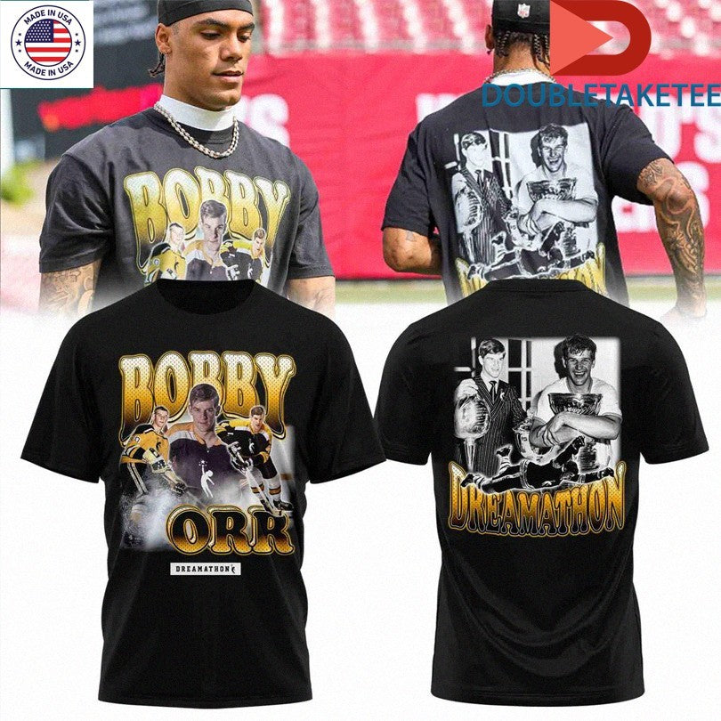 Official Official Bobby Orr Dreamathon Boston Bruins Hug Trophy Shirts