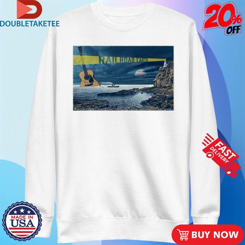 Official Official Railroad Earth Mar 12 2026 Stoughton, WI Guitar Shirts
