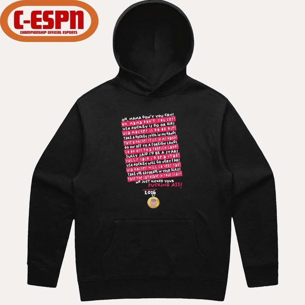 Official Oh Mama, Don’t You Cry USA Hockey shirt