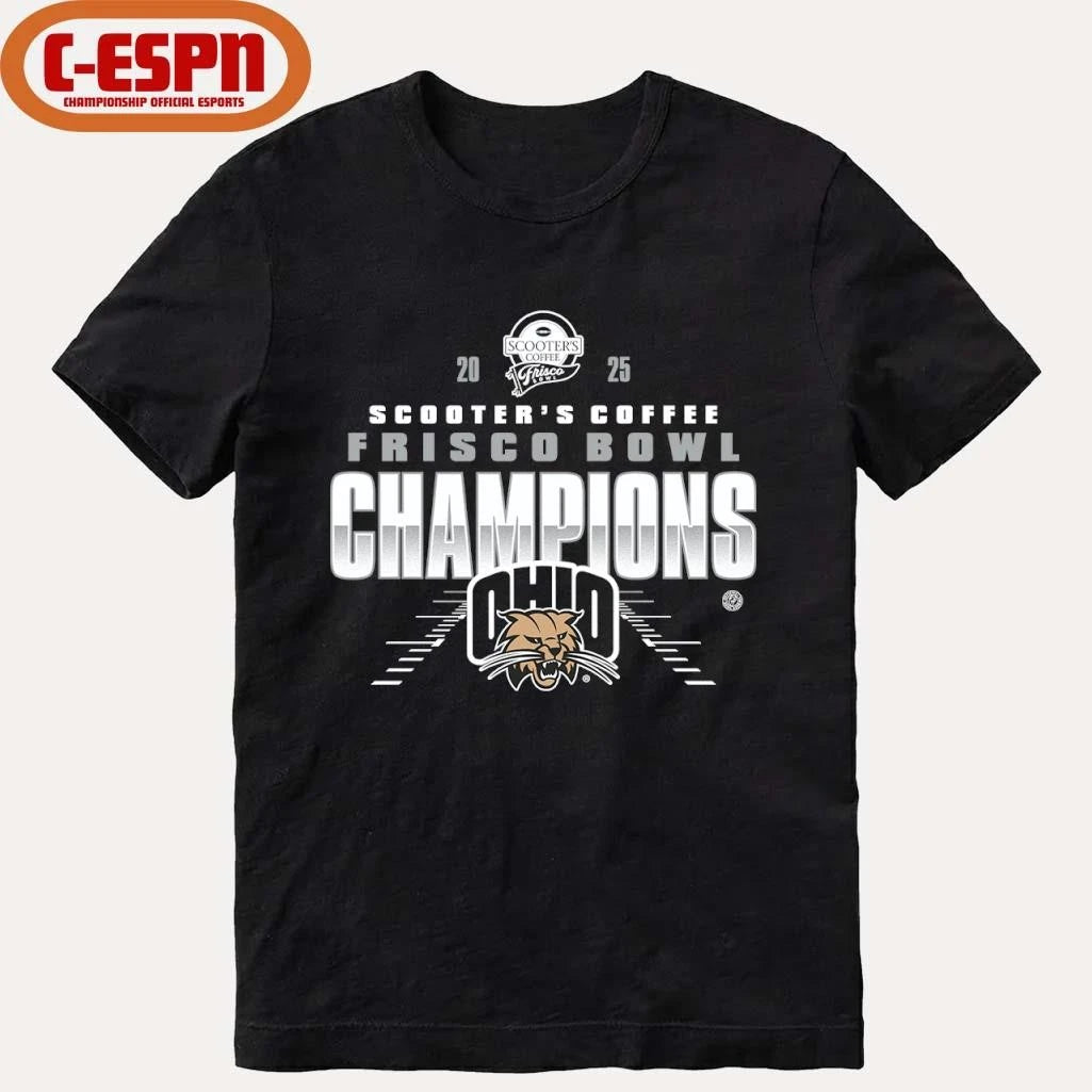 Official Ohio Bobcats 2025 Frisco Bowl Champions Shirt