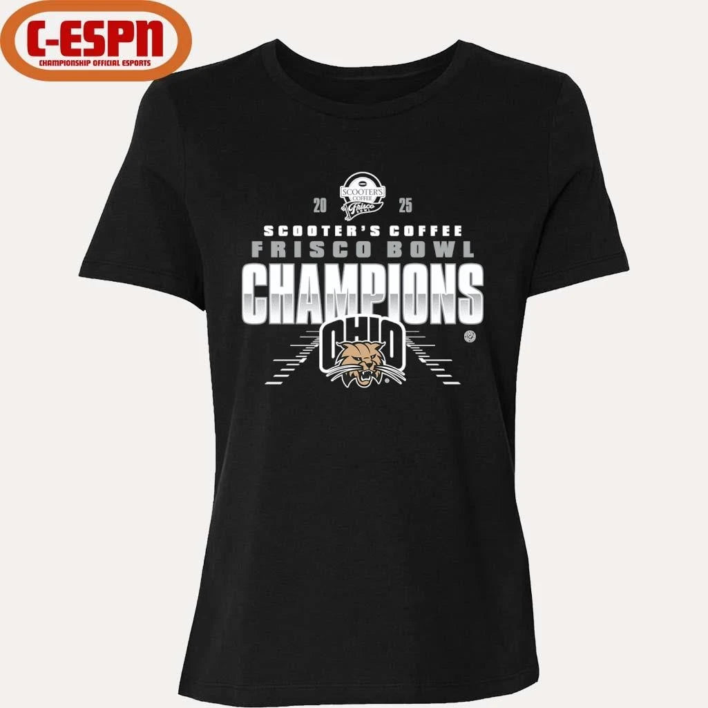 Official Ohio Bobcats 2025 Frisco Bowl Champions Shirt
