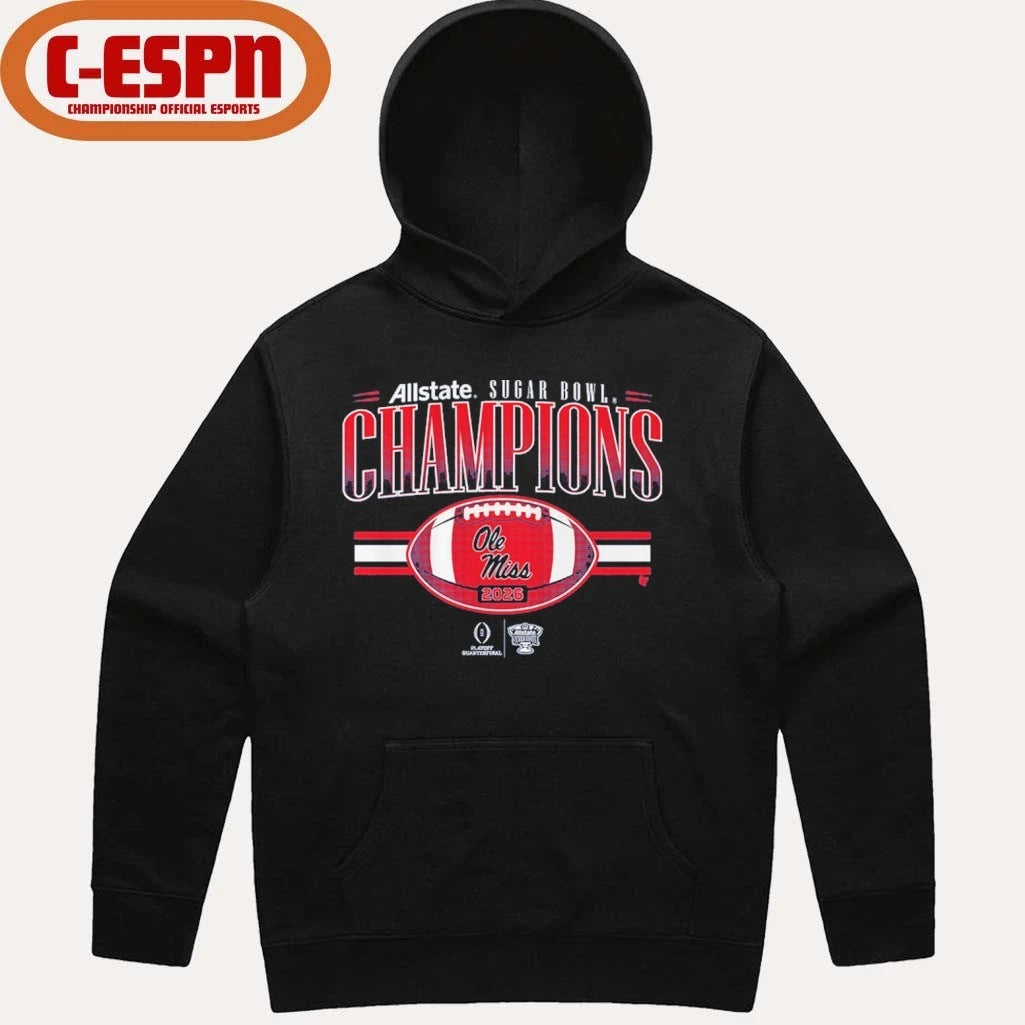 Official Ole Miss Football CFP Sugar Bowl Champions Shirt