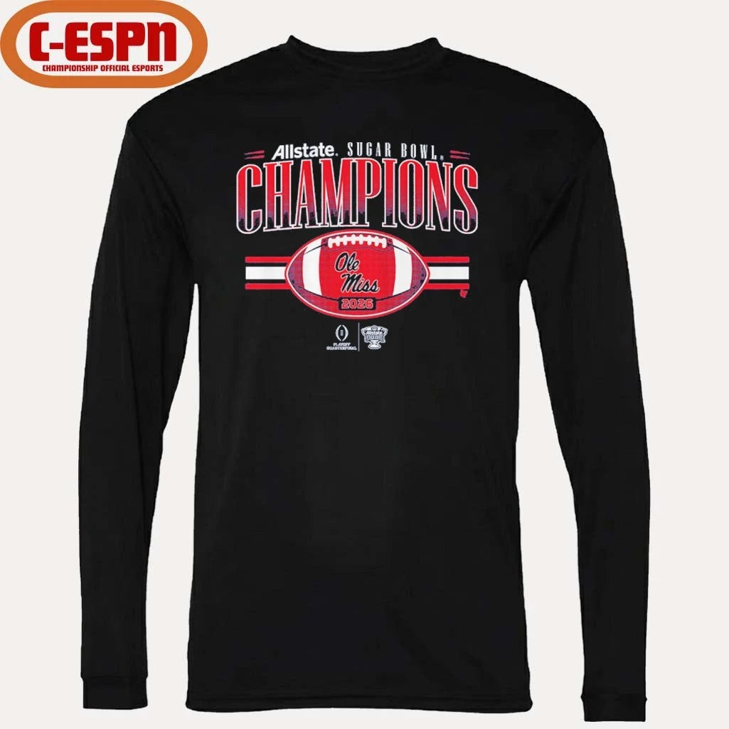 Official Ole Miss Football CFP Sugar Bowl Champions Shirt