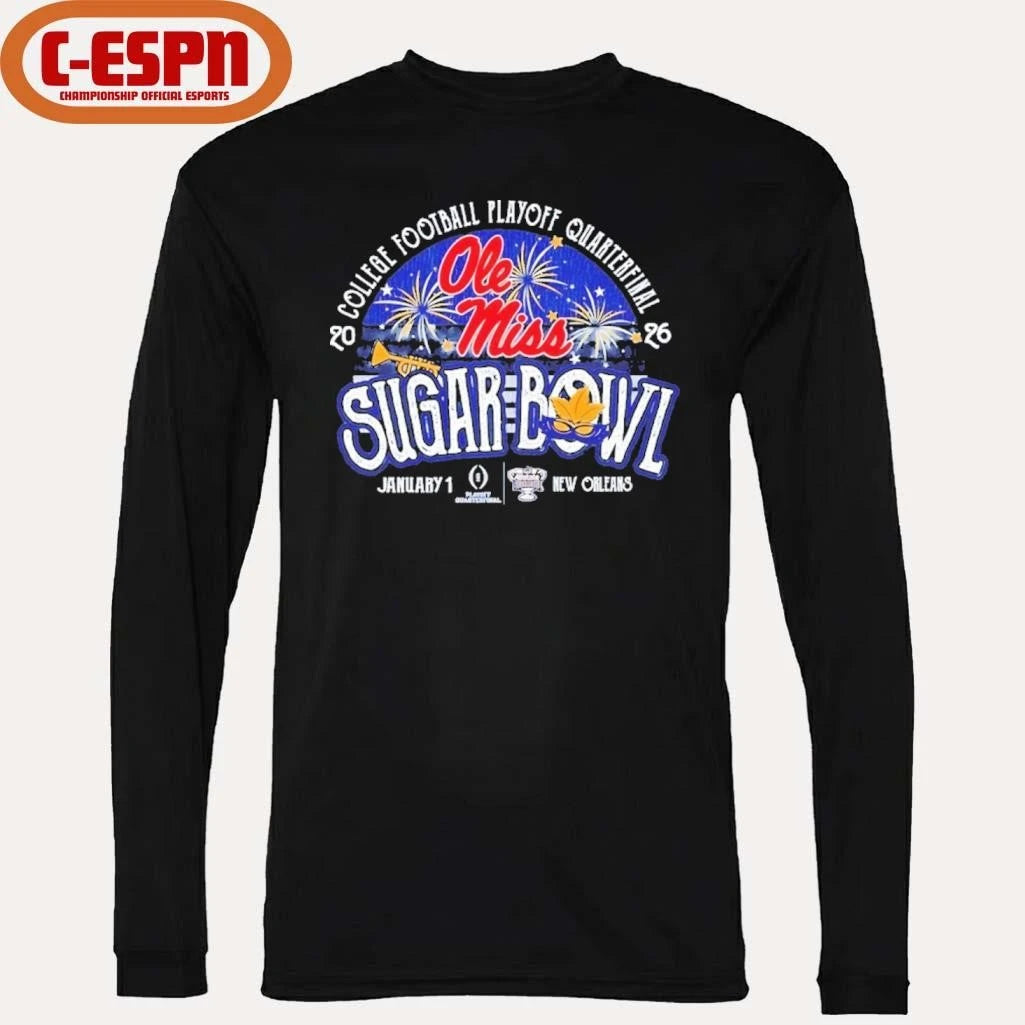 Official Ole Miss Sugar Bowl Powder Fireworks Shirt