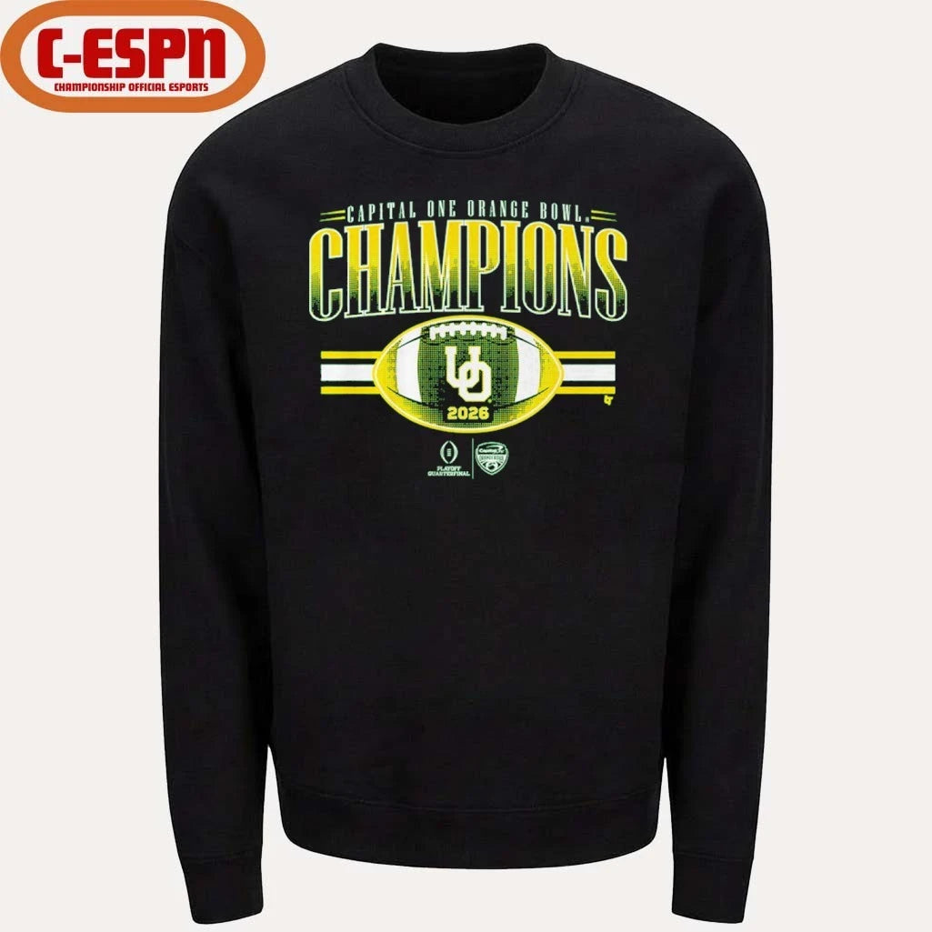 Official Oregon Football CFP Orange Bowl Champions Shirt