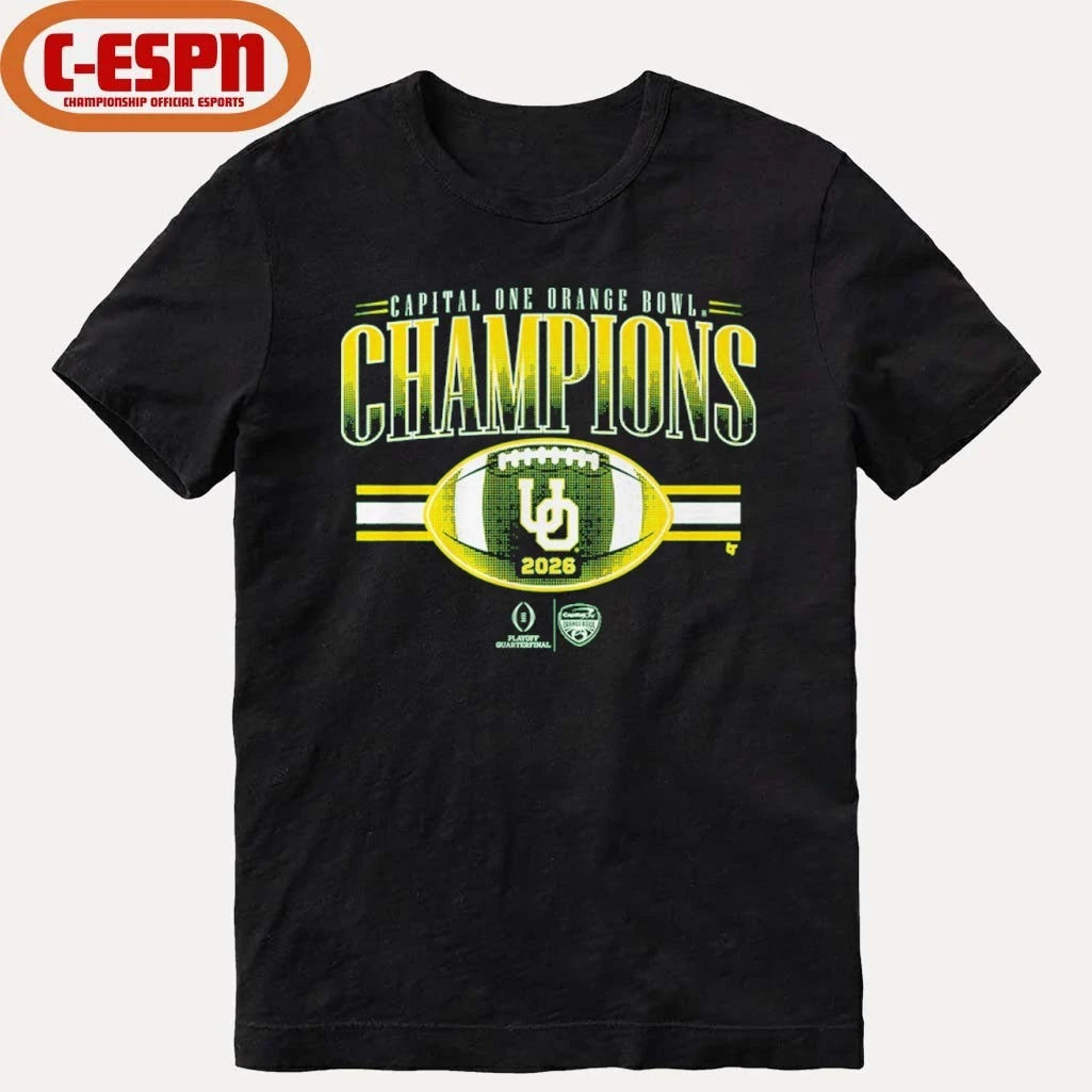 Official Oregon Football CFP Orange Bowl Champions Shirt