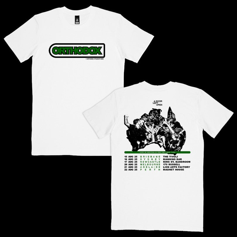 Official Orthodox A Door Left Open Aus Tour 2025 Shirts