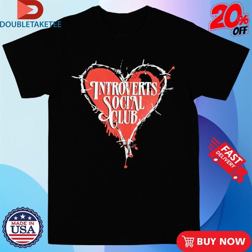 Official Otto By Kris Introverts Social Club Heart Shirts