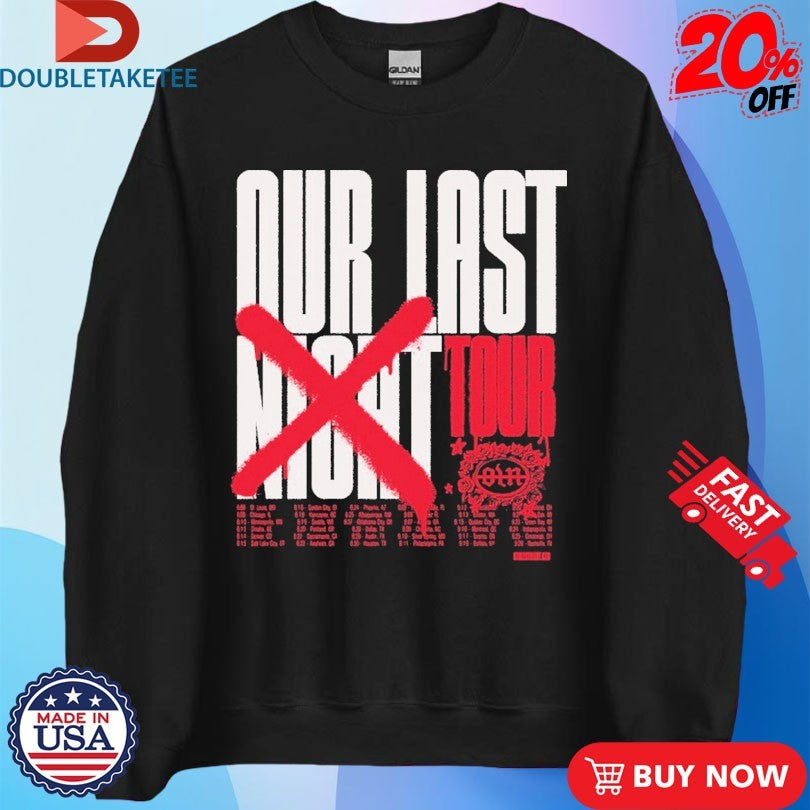 Official Our Last Night Tour 2025 Shirts
