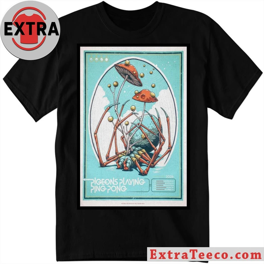 Official POSTER Pigeons Playing Ping Pong Mar 14 2026 Columbus Shirt