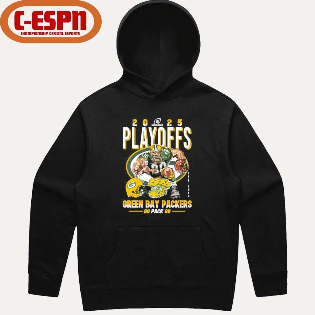 Official Packers Playoffs 2025 Go Pack Go Shirt