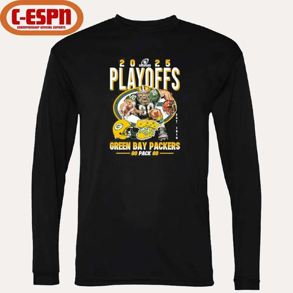 Official Packers Playoffs 2025 Go Pack Go Shirt
