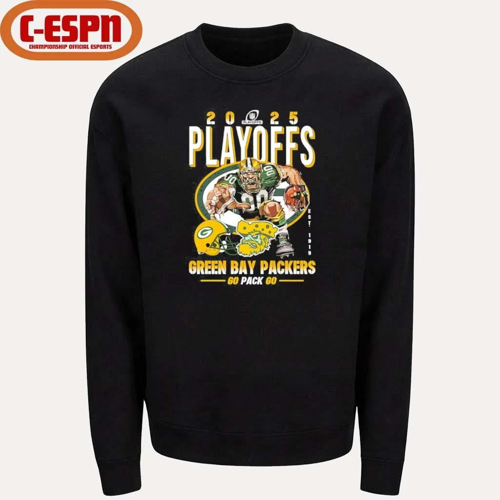 Official Packers Playoffs 2025 Go Pack Go Shirt