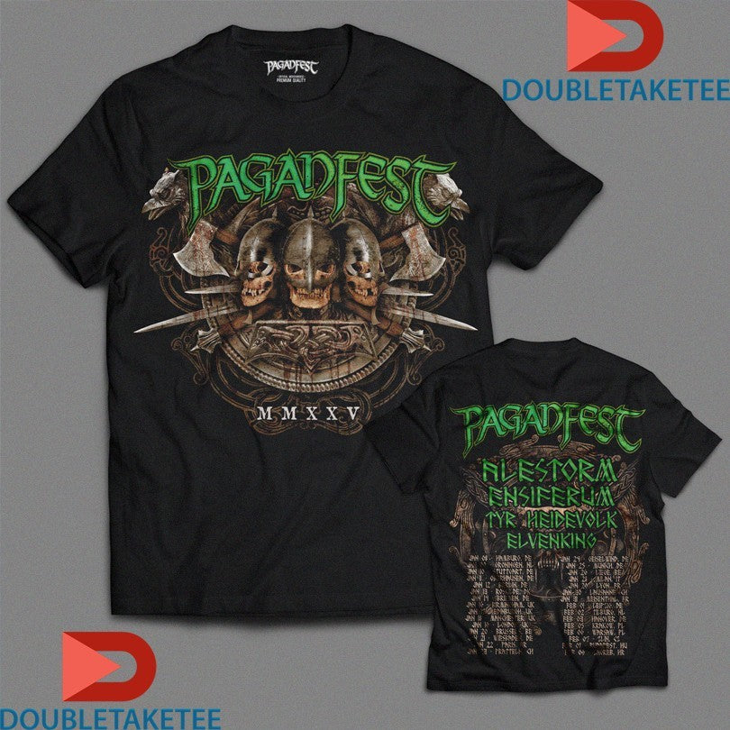 Official Paganfest Festival 2025 Tour Shirts
