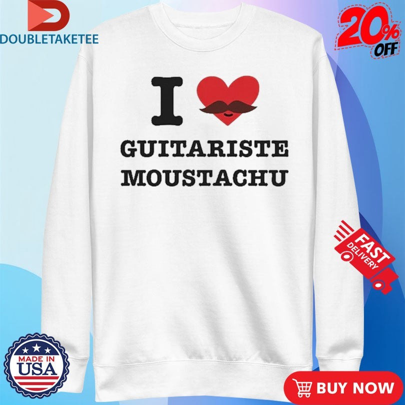 Paramore I Love Guitariste Moustachu Shirts