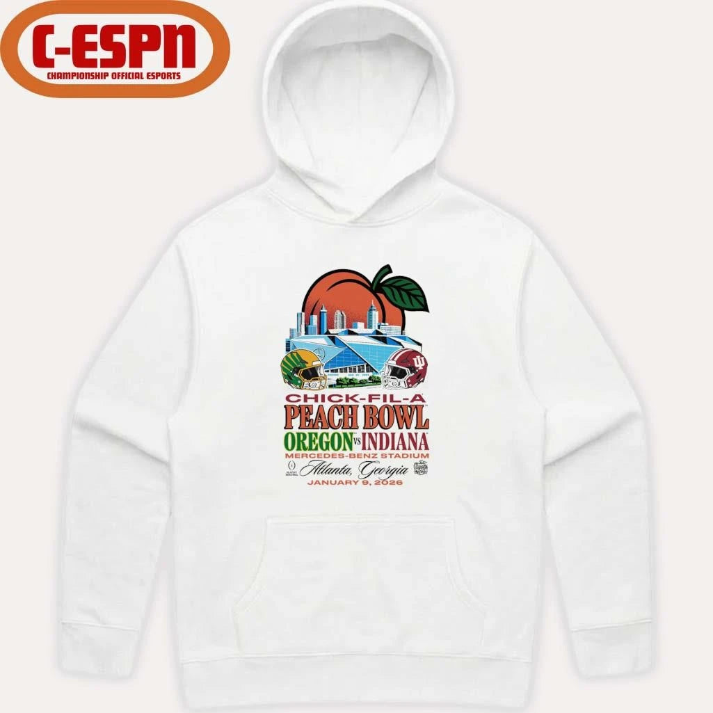 Official Peach Bowl IU Vs Oregon January 9th Shirt
