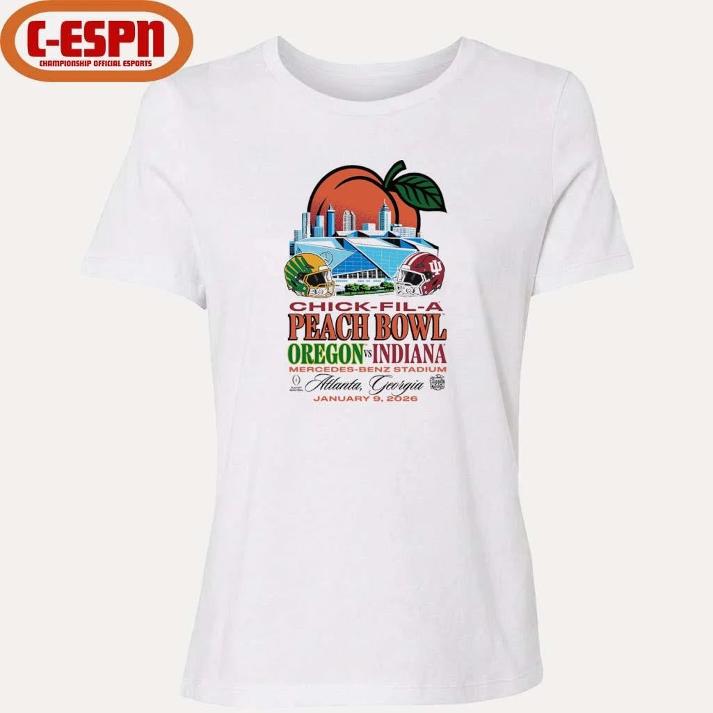 Official Peach Bowl IU Vs Oregon January 9th Shirt