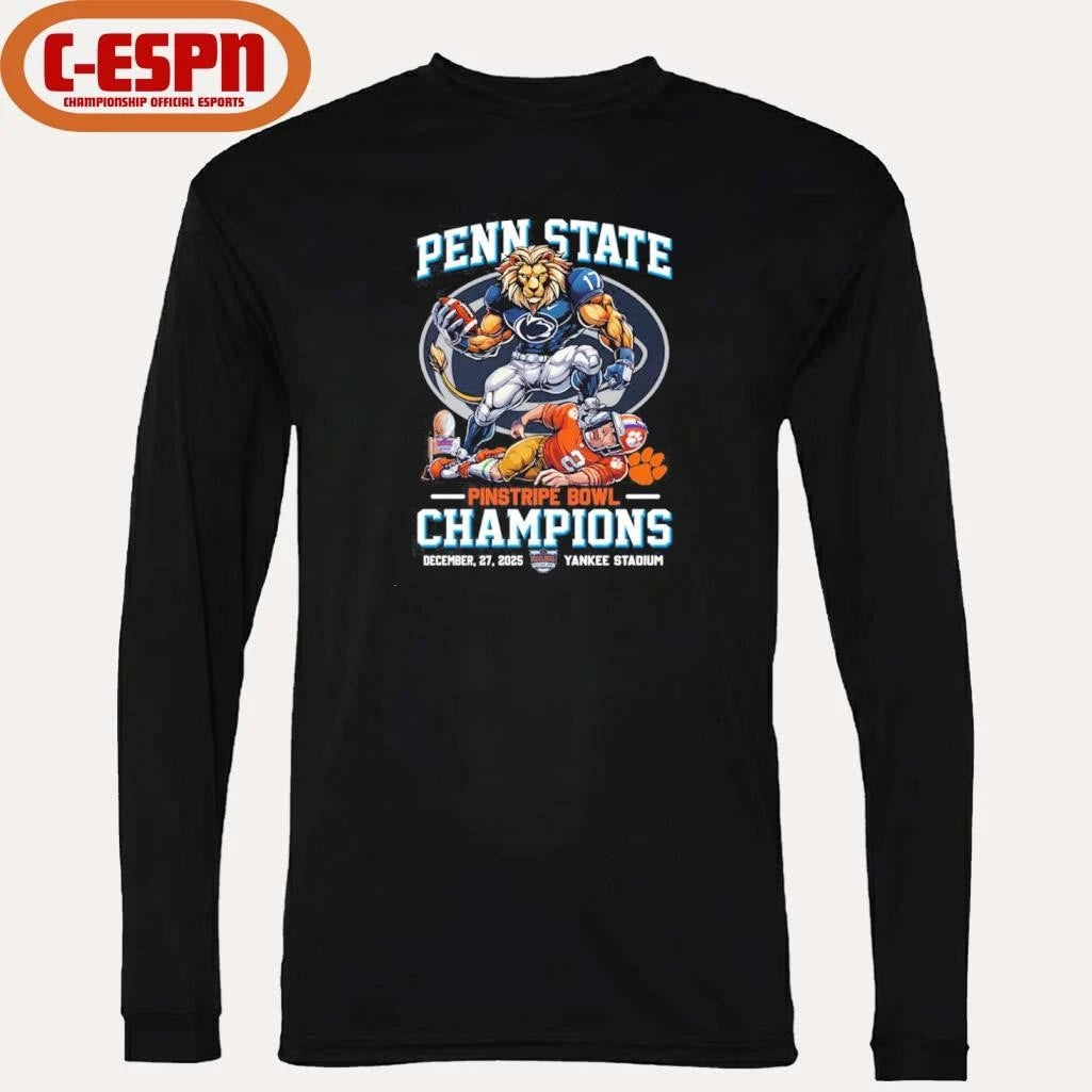 Official Penn State Beat Clemson Pinstripe Bowl Champions 2025 Shirt