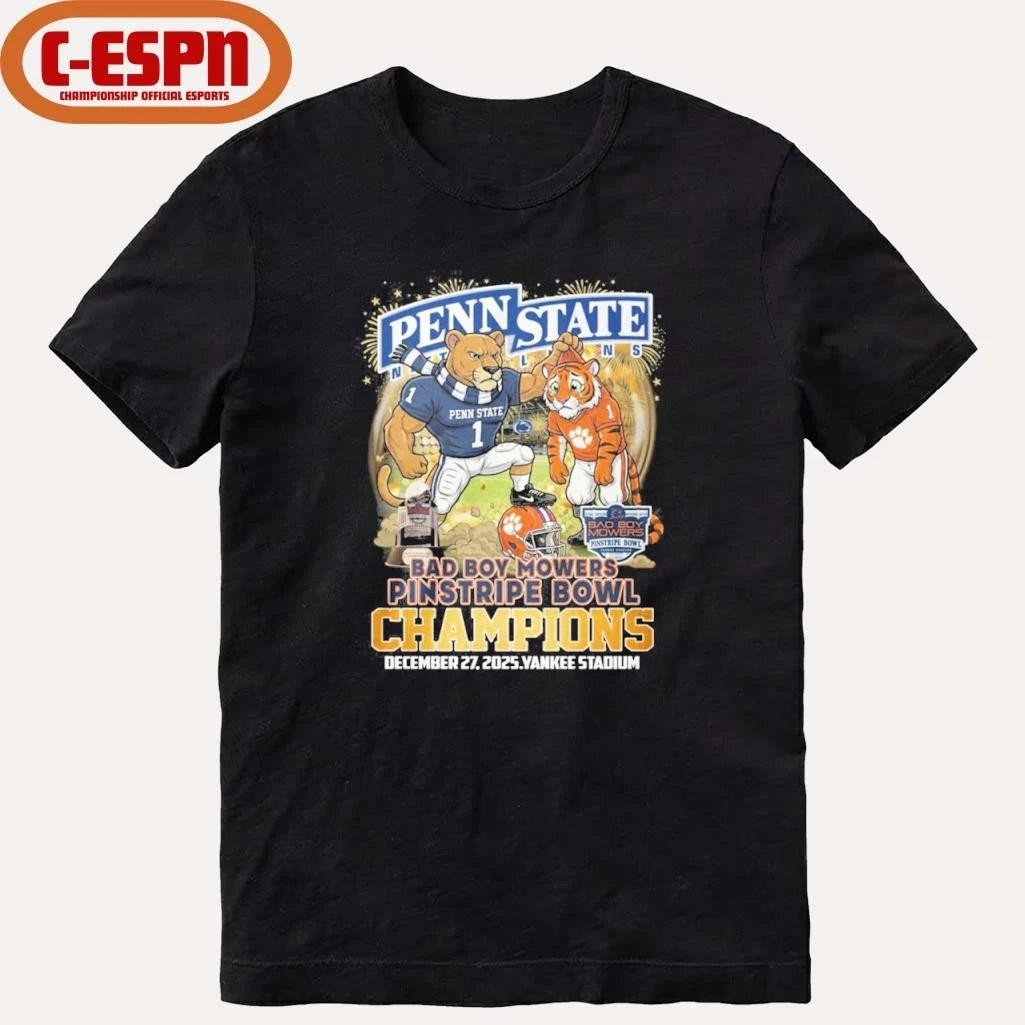 Official Penn State mascot Pinstripe Bowl Champions Shirt
