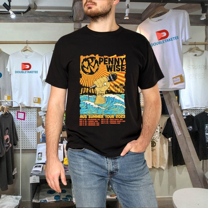 Official Pennywise Aus Summer 2023 Tour Shirts