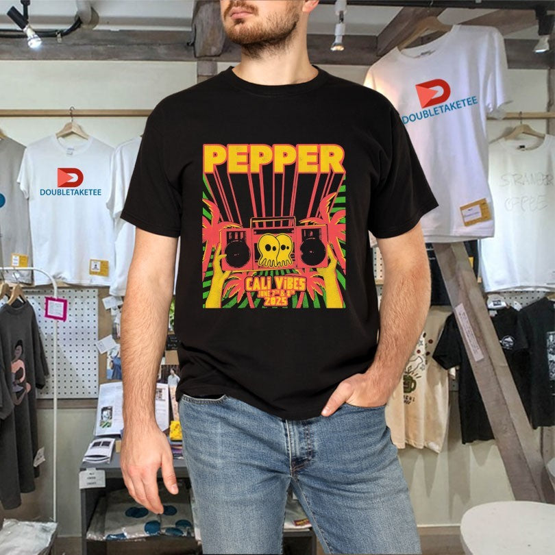 Official Pepper Cali Vibes June 2025 Radio Shirts