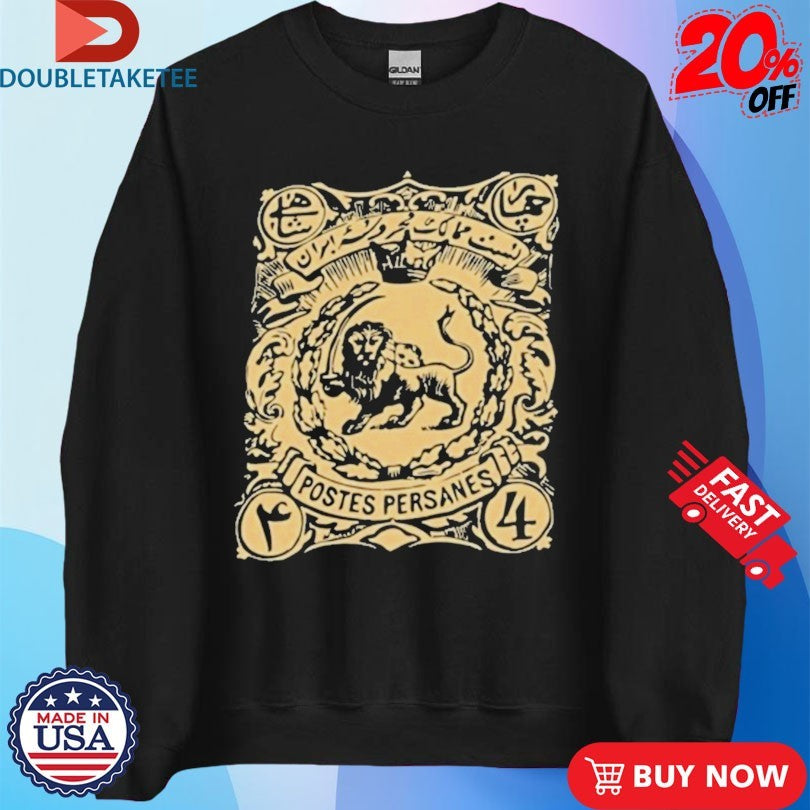 Official Persian Lion Stamp Iranian Heritage Shirts