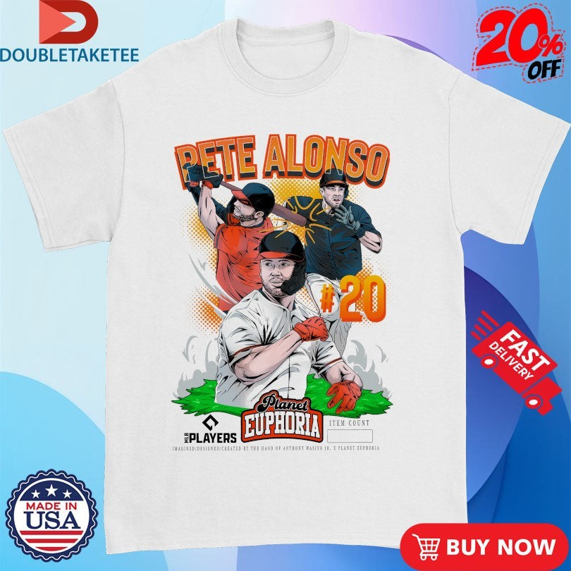 Official Pete Alonso #20 Planet Euphoria Shirts