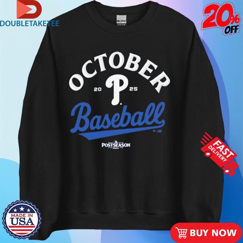 Official Philadelphia Phillies Red October 2025 MLB Postseason Shirts