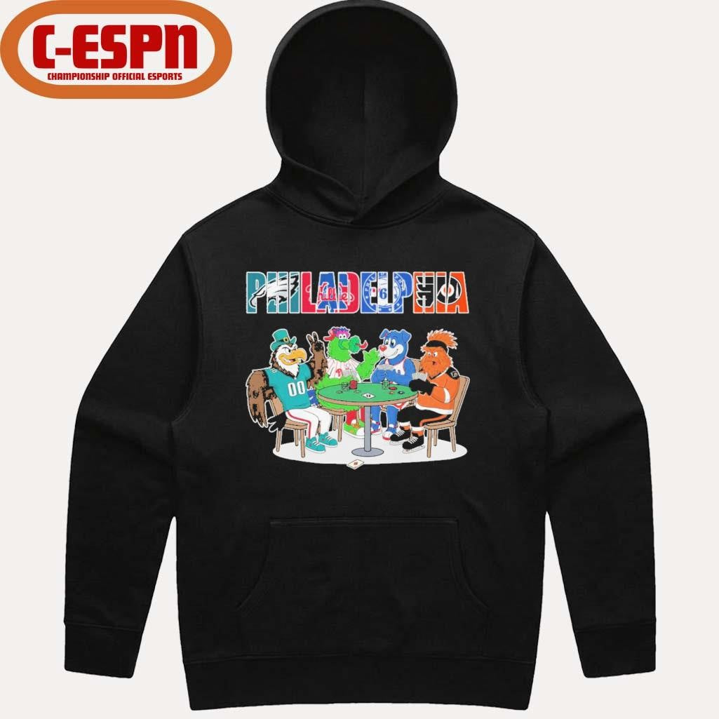 Official Philadelphia Sports Teams Mascots Playing Games Shirt