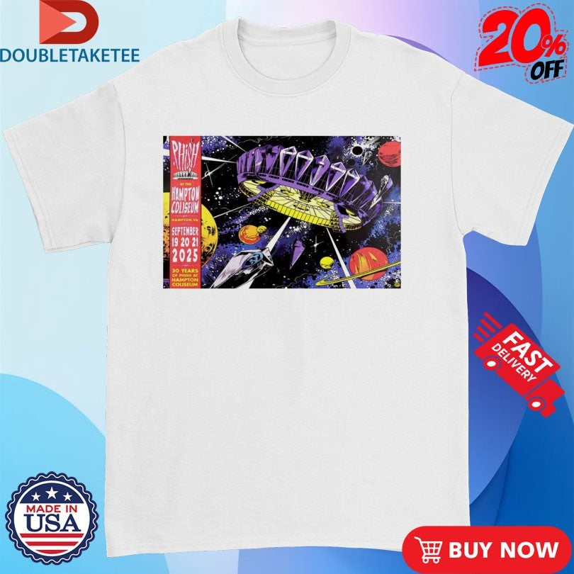 Official Phish Hampton Coliseum LE Sept 2025 Shirts