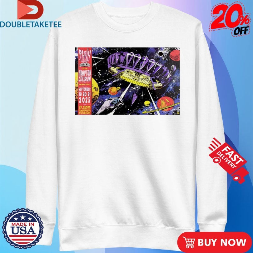 Official Phish Hampton Coliseum LE Sept 2025 Shirts