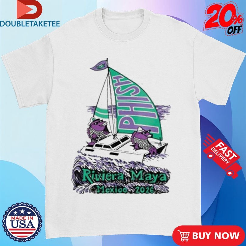 Official Phish Riviera Maya Pollock Waves Mexico 2026 Shirts