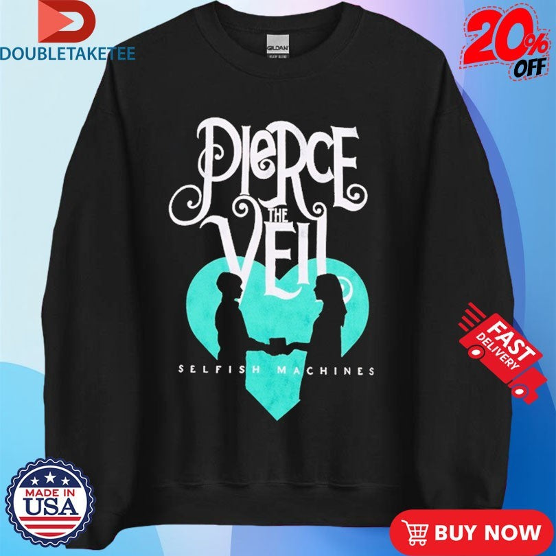 Official Pierce The Veil Selfish Machines Logo Heart Shirts
