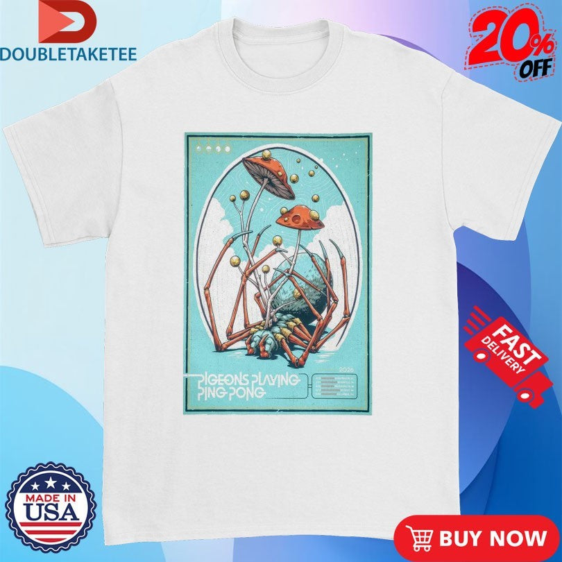 Official Pigeons Playing Ping Pong Mar 14 2026 TOur Columbus Shirts