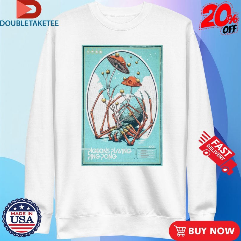 Official Pigeons Playing Ping Pong Mar 14 2026 TOur Columbus Shirts