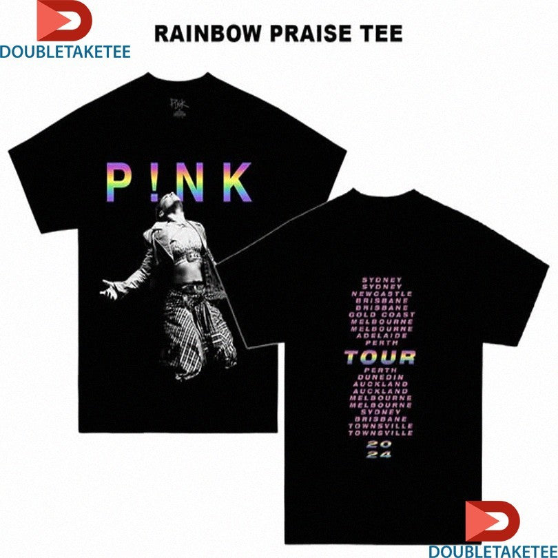 Official Pink Rainbow Praise Tour 2024 Shirts