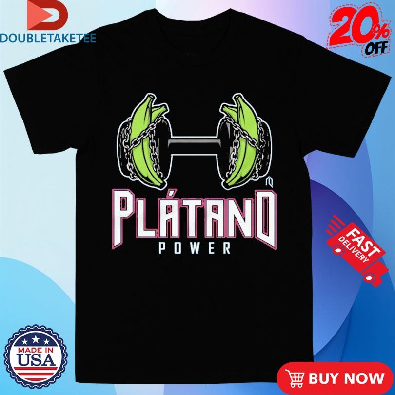 Official Plátano Power Dumbbell Banana Shirts