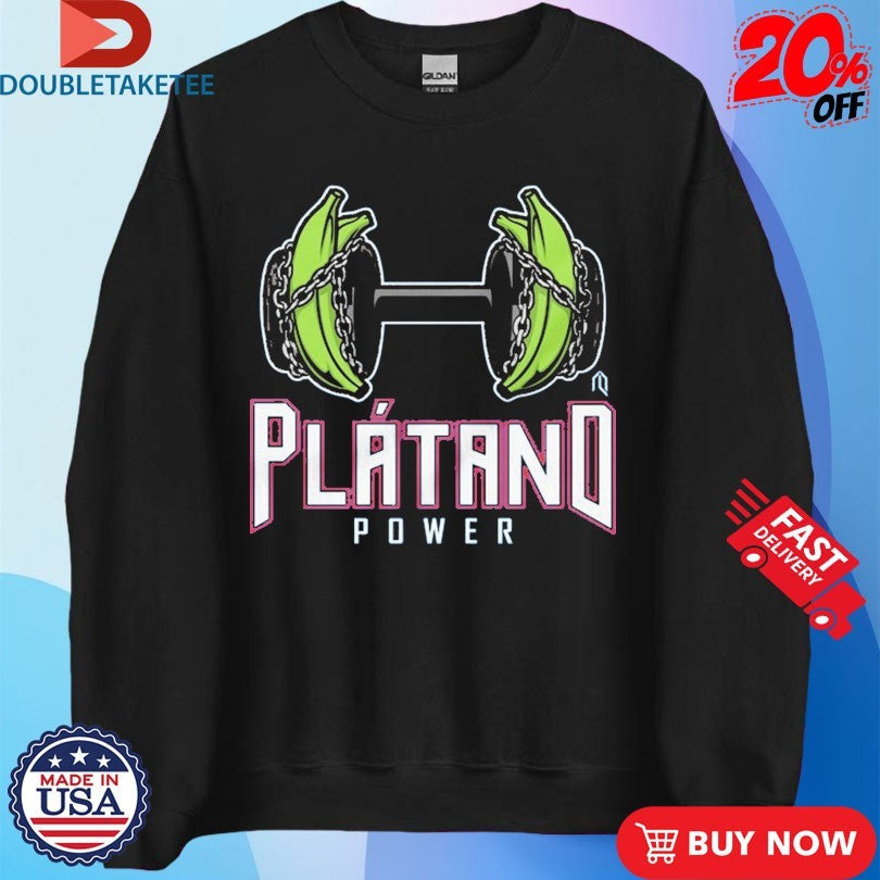 Official Plátano Power Dumbbell Banana Shirts